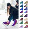Ice Fire 1 Pair Skate Boot Covers | Durable Boot Protector for Ice/Figure/Roller Skate | Universal Size | Skating Accessory- Aqua Garden view 2