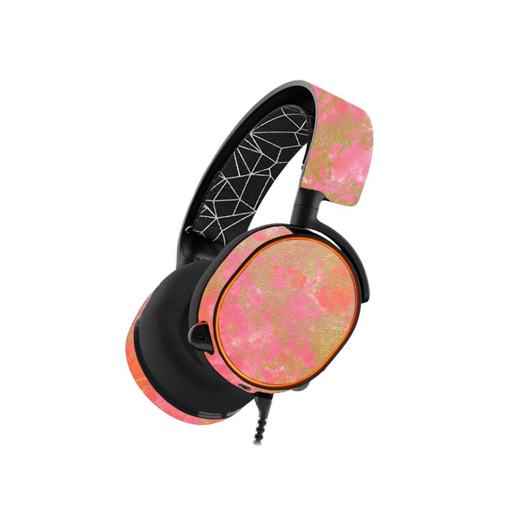 MightySkins Skin Compatible with SteelSeries Arctis 5 Gaming Headset - Thai Marble | Protective, Durable, and Unique Vinyl wrap Cover | Easy to Apply, Remove, and Change Styles | Made in The USA