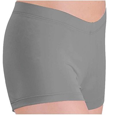 Danz N Motion Womens Metallic Shorts M Silver