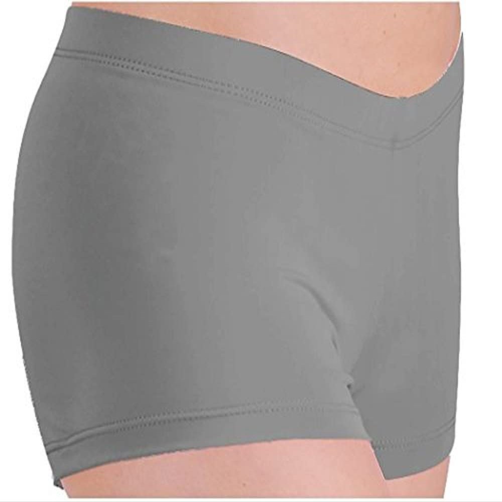 Danz N Motion Womens Metallic Shorts M Silver