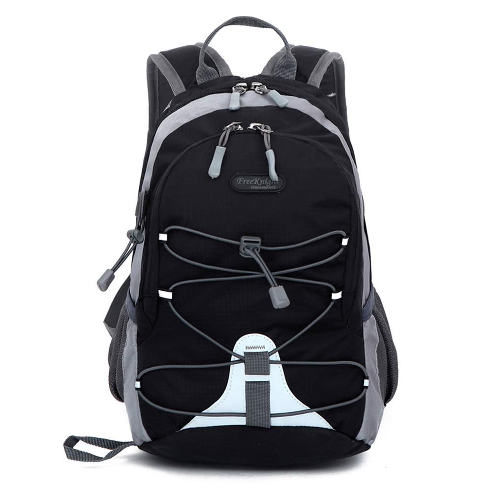 Bseash 10L Small Hiking Backpack for Kids Ages 3-6 Girls Boys Under 4 feet, Mini Waterproof Outdoor Sport Travel Camping Daypack (Black)