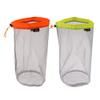Yundxi Set of 2 Stuff Sacks Lightweight Mesh Drawstring Storage Bag Organizer Holder for Camping Hiking Travel (M Orange + L Green) view 1