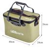 Homebeast Fishing Bucket EVA Fishing Water Bucket Collapsible Live Fish Box Water Container Traveling Hiking Fishing Boating Water Bucket view 2