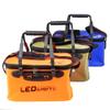 Homebeast Fishing Bucket EVA Fishing Water Bucket Collapsible Live Fish Box Water Container Traveling Hiking Fishing Boating Water Bucket view 1