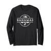 Long Sleeve Bahamas Tourist Shirt with a Shark and Palm Tree view 1