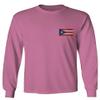 0062. Puerto Rico Flag Boricua Rican Nuyorican Men's Long Sleeve t Shirt (Pink 2X Large) view 2