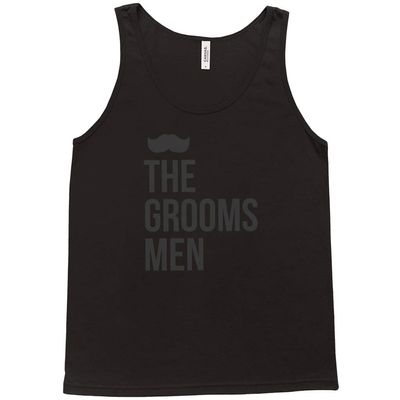 Artsyly The Groomsmen Tank Top, Bachelor Party Shirt, Bridal Party (L, Black)