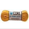 Derby Laces CORE Narrow 6mm Waxed Lace for Figure Skates, Roller Skates, Boots, and Regular Shoes (Sunflower Yellow, 84 Inch / 213 cm) view 1