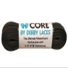 Derby Laces CORE Narrow 6mm Waxed Lace for Figure Skates, Roller Skates, Boots, and Regular Shoes (Black, 96 Inch / 244 cm) view 1