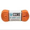 Derby Laces CORE Narrow 6mm Waxed Lace for Figure Skates, Roller Skates, Boots, and Regular Shoes (Carrot Orange, 45 Inch / 114 cm) view 1
