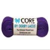 Derby Laces CORE Narrow 6mm Waxed Lace for Figure Skates, Roller Skates, Boots, and Regular Shoes (Purple, 120 Inch / 305 cm) view 1
