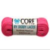 Derby Laces CORE Narrow 6mm Waxed Lace for Figure Skates, Roller Skates, Boots, and Regular Shoes (Hot Pink, 54 Inch / 137 cm) view 1