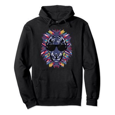 Colorful Men's Fashion Hoodie Lion