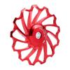 Derailleur Pulley 11T 13T Ceramic Aluminum Wheel Rear Adjust 7/8/9/10 Speed 3Colors(13T Red) view 2