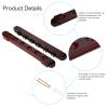 Alomejor Pool Cue Rack Wooden Snooker Billiard Wall Sticks Pool Cue Holder with Clips for 6 Wine Red view 3