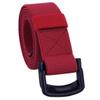 Sportmusies Elastic Belts for Men, Military Style Stretch Webbing Tactical Duty Belt (Red,D-Ring Buckle) view 1