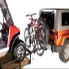 Lippert BikeWing Double Bike Rack Carrier for Trailers and Towing Vehicles, 2 Bikes, Adjustable Wheel Cradles, Sway Control Technology, Fits Most Adult, Kids Bicycle Frames, 80 lbs. Capacity - 731137 view 4