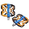 MZYRH Mountain Bike Pedals, Ultra Strong Colorful CNC Machined 9/16" Cycling Sealed 3 Bearing Pedals(Black Blue Glod 3 Bearings) view 2