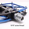 MZYRH Mountain Bike Pedals, Ultra Strong Colorful CNC Machined 9/16" Cycling Sealed 3 Bearing Pedals(Black Blue 3 Bearings) view 4