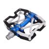 MZYRH Mountain Bike Pedals, Ultra Strong Colorful CNC Machined 9/16" Cycling Sealed 3 Bearing Pedals(Silvery Blue Black 3 Bearings) view 1