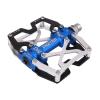 MZYRH Mountain Bike Pedals, Ultra Strong Colorful CNC Machined 9/16" Cycling Sealed 3 Bearing Pedals(Silvery Blue Black 3 Bearings) view 3