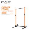 CAP Barbell Power Rack with Pull Up Bar & Attachments - Squat Rack & Strength Training Power Cage for Home Gym - Orange view 2