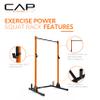 CAP Barbell Power Rack with Pull Up Bar & Attachments - Squat Rack & Strength Training Power Cage for Home Gym - Orange view 3