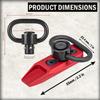 Alloy Red Tactical Modular Direct Attachment Quick Detach QD Sling Swivel Mount Kit-Push Button view 4