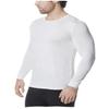 Mens Heat Plus Crew Neck Baselayer Top, White, XLarge view 1