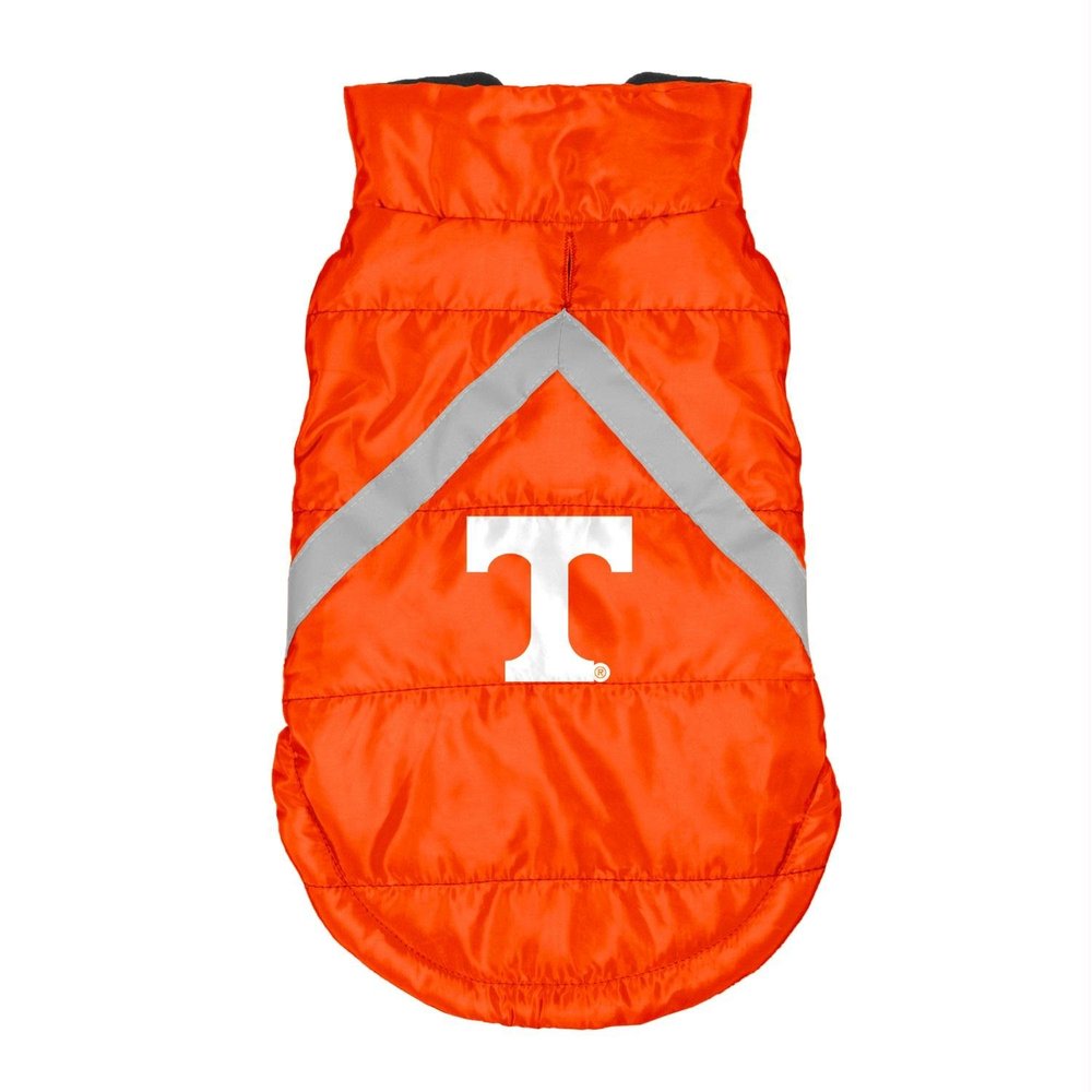 Littlearth Unisex-Adult NCAA Tennessee Volunteers Pet Puffer Vest, Team Color, Medium