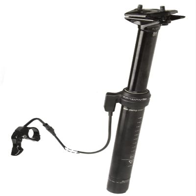 M-Wave Unisex's Levitate C< Height Adjustable seat post-30.9 mm, Black,  30,9 mm, Length 400 mm