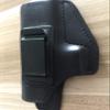 Heat Pack by Holster Hopper IWB(Inside of Waistband), Full Grain Leather, Conceal Carry, Open Muzzle, Metal Clip,Black, Right Hand, Fit Glock 17 view 3