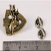 Archery Mule Deer Pin, Gold Plated, 1.25 Inches, 100% Handmade in the USA, Broadhead, Arrowhead with Deer, Bowhunter, Deer Hunter, Hunting, Realistic, Metal, Lapel, Hat, Brooch, Gift, Jewlery, Over 3100 Unique Designs view 2