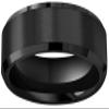 CROWNAL 8mm 6mm Black Tungsten Carbide Wedding Couple Bands Rings Matte Finish Center Engraved Forever Size 5 To 17 (8mm,10) view 2