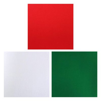 KIYOHARA K Felt KT1001XMS Christmas Color, Set of 3, Approx. Width 7.1 x Height 7.1 inches (180 x 180 mm)