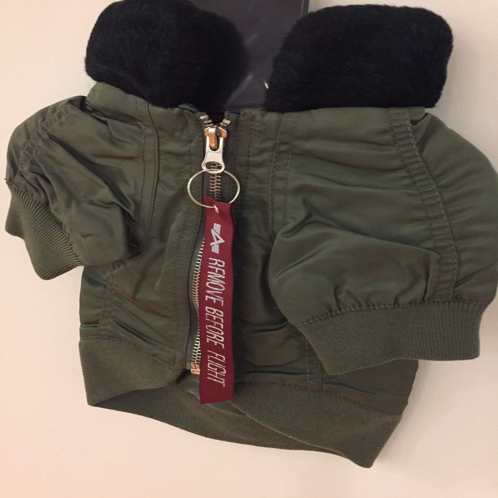 Alpha Industries Army/Navy Dog Coat with Faux Collar Size 10