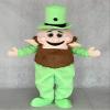 rushopn Adorable Realistic New Leprechaun Mascot Costume with Green Hat view 2