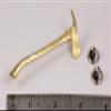 Firemans Axe Pin, Gold Plated, 3 Inches, 100% Handmade in the USA, Fire Fighter, Fire Axe, Firefighter, Realistic, Metal, Lapel, Hat, Brooch, Gift, Jewlery, Over 3100 Unique Designs view 2