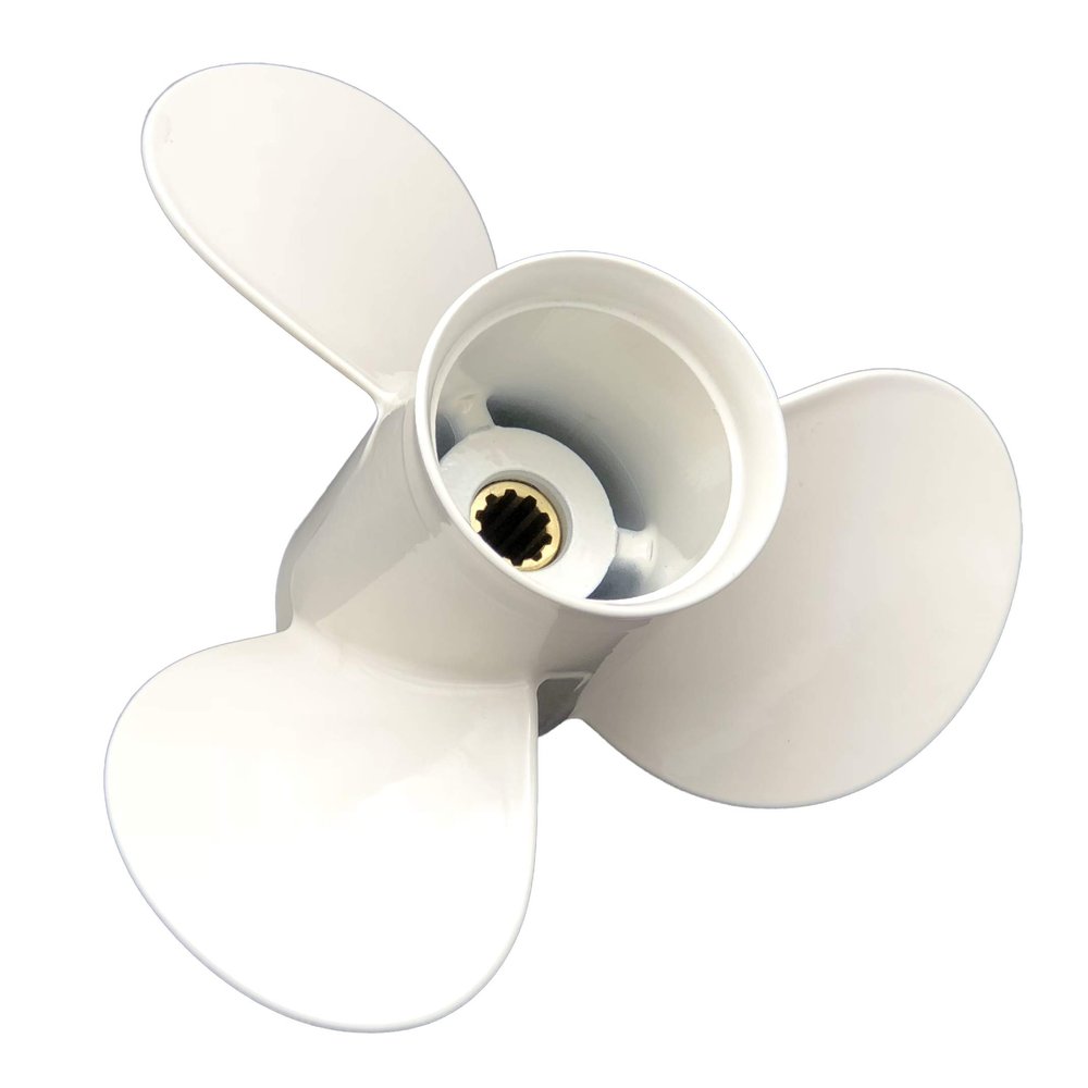 Aluminum Outboard Cupped Propeller Boat Prop 9 7/8X9 Replacement for Yamaha Engines 20/25/C25/F25/30HP F Series