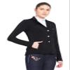 Equine Couture Lacey Ultra Light Show Coat - Black - XX-Large view 4