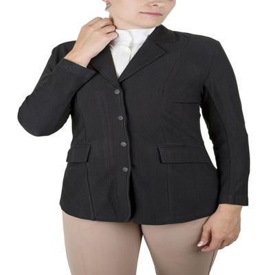 Equine Couture Lacey Ultra Light Show Coat 1X Blac