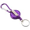 Alomejor 3Pcs Reel Key Chain Fly Fishing Retractable Reel Chain Key Holder Split Ring Steel Cord Reel() view 1