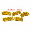 100PCS Yellow Reflector Sheet 20X20MM Reflective Target for Total Station view 2