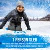 Arctic Trails Single Person Inflatable Snow Sled  Heavy Duty Snow Tube for Kids  Long Lasting Fun  Blue/White view 2