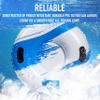 Arctic Trails Single Person Inflatable Snow Sled  Heavy Duty Snow Tube for Kids  Long Lasting Fun  Blue/White view 3