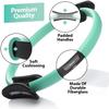 URBNFit Pilates Ring - 12" Magic Circle w/Dual Grip, Foam Pads for Inner Thigh Workout, Toning, Fitness & Pelvic Floor Exercise - Yoga Rings w/Bonus Exercise Guide view 2