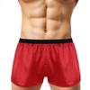 iiniim Men's Boxer Briefs Trunks Underwear Silk Satin Basic Boxers Shorts Underpants Red X-Large (Waist 35.0-55.5") view 1