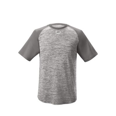 EvoShield Youth E304 Performance Pullover Tech Tee, Charcoal - Large