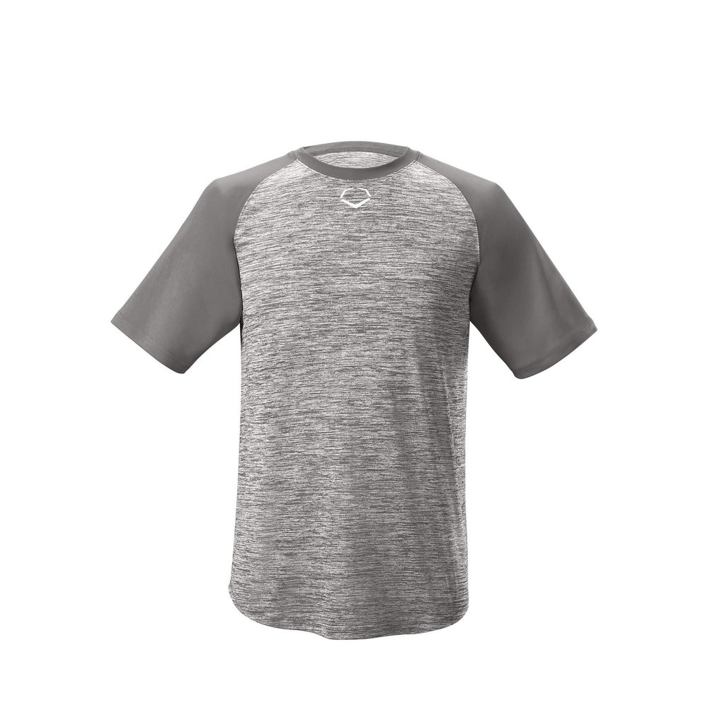 EvoShield Youth E304 Performance Pullover Tech Tee, Charcoal - Large