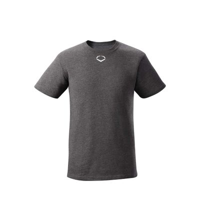 EvoShield Youth Heather Short Sleeve Tee - Charcoal, Small